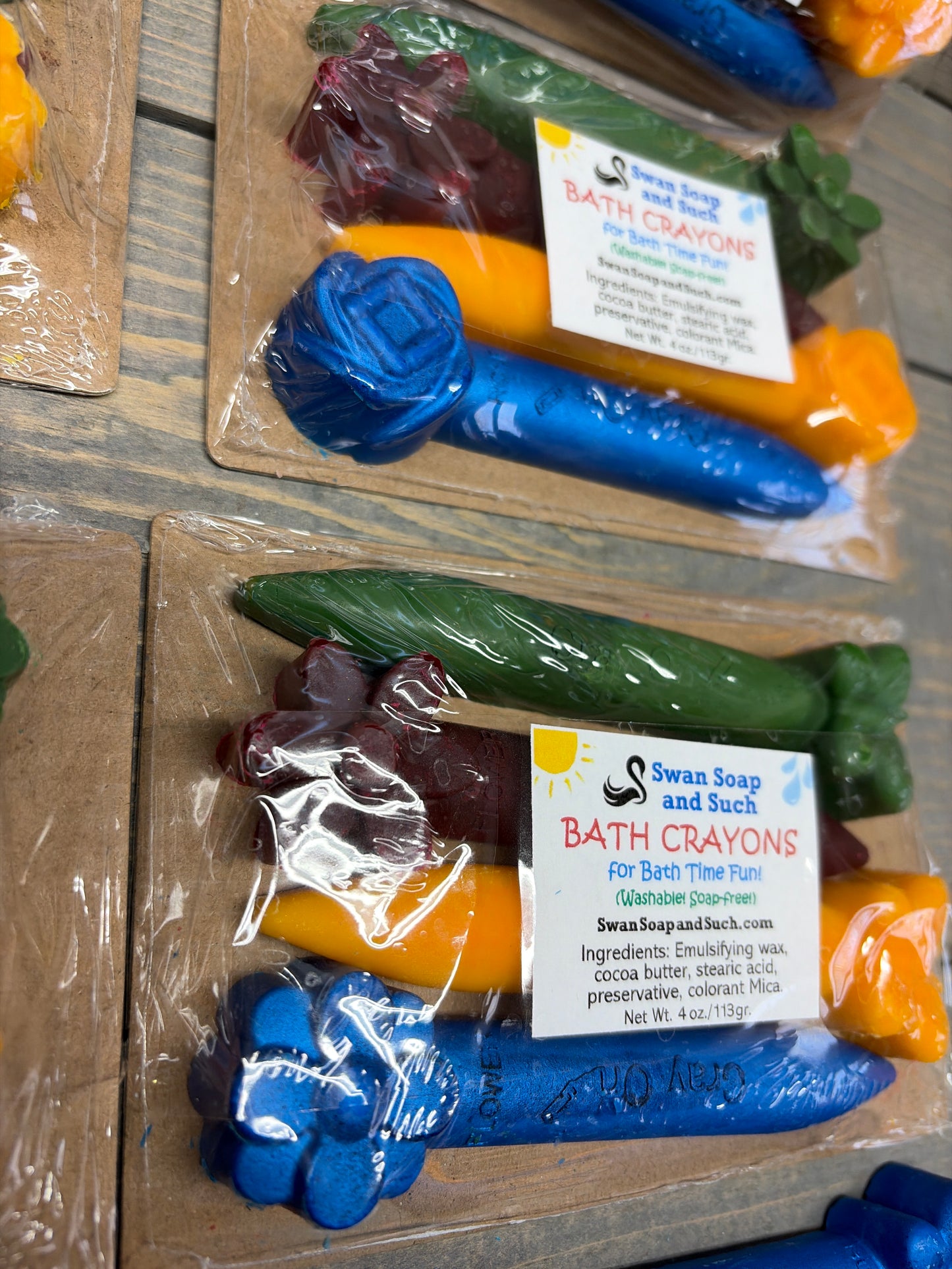 BATH CRAYONS FANCY STICK SHAPE FOR BATH TIME FUN! Creative fun with easy clean!