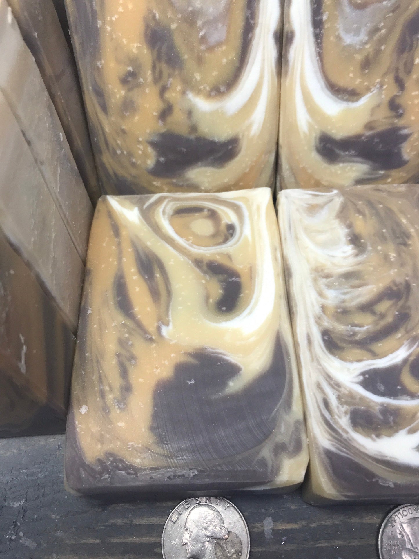 Unscented Soap 5.0 oz.; woody loo for visual enjoyment! No scent for a special bar of soap that will not strip your skin of oils on your skin!