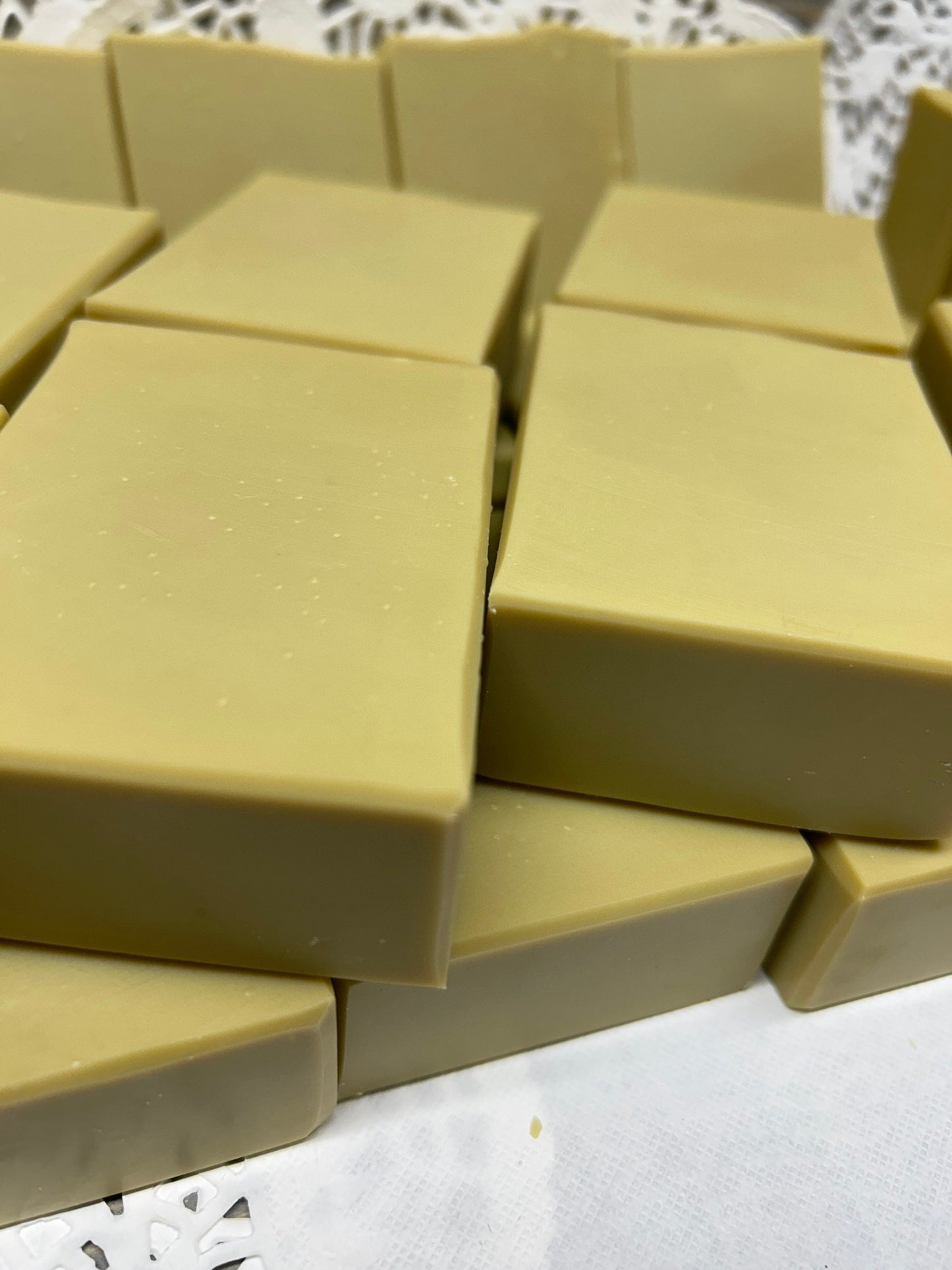 Aleppo Soap made with Laurel Fruit Oil at 40% and Extra Virgin Olive Oil, so smooth and creamy
