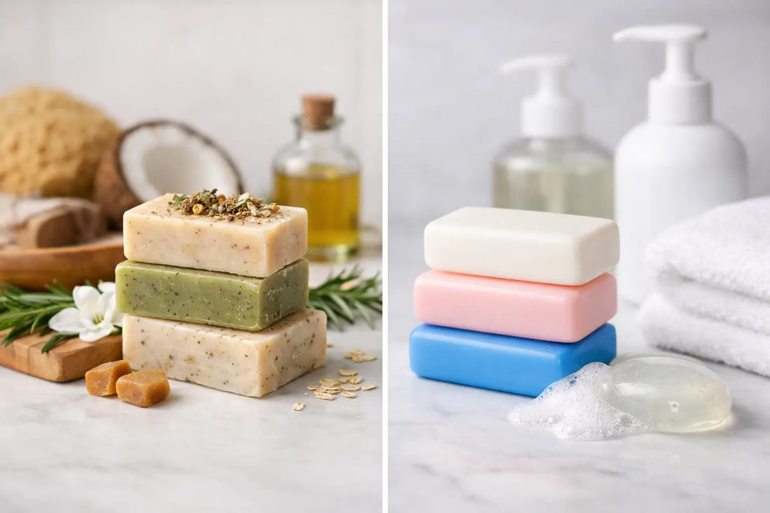 Natural Soap vs Commercial Soap