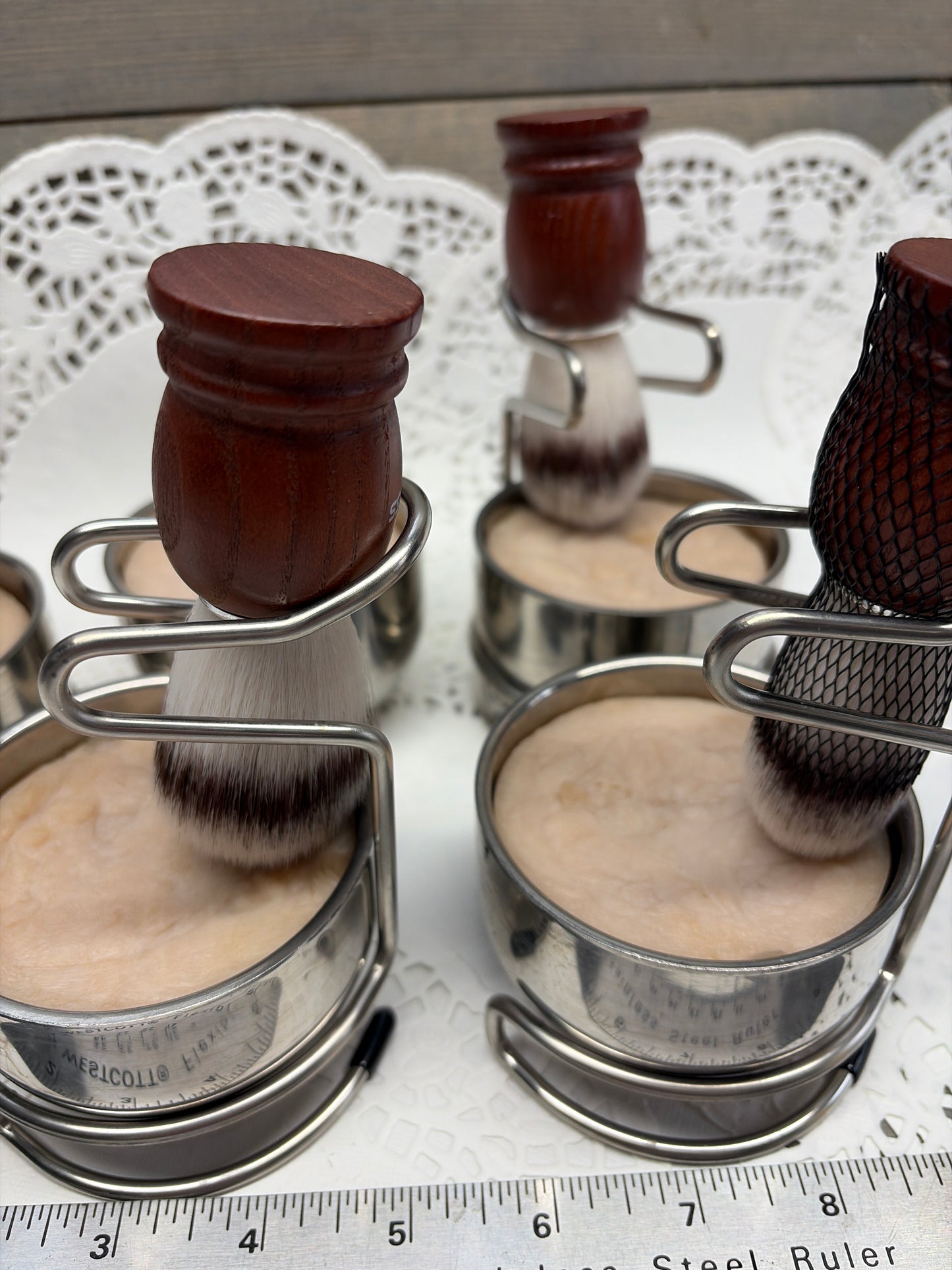 1920’s Barber Shop Shaving Soap Set # 2 – 5 oz Cup & Brush, 5.0 oz. Authentic Barbershop wet shave soap,  Super rich, creamy, 1920’s barber shop fragrance