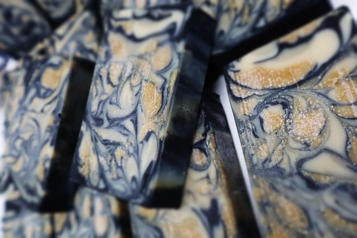 Sulfur Soap,***new VEGAN recipe***Bentonite Clay, Activated Charcoal, Tea Tree EO and Lemon EO 5.0 oz. Bar Soap,