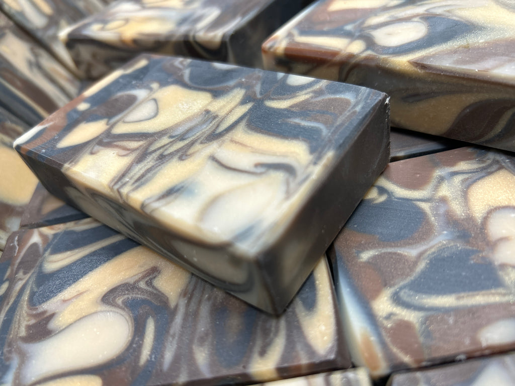 Antique Sandalwood Soap 5.0 oz., White creamy bubbles, Cleanses and smells so good