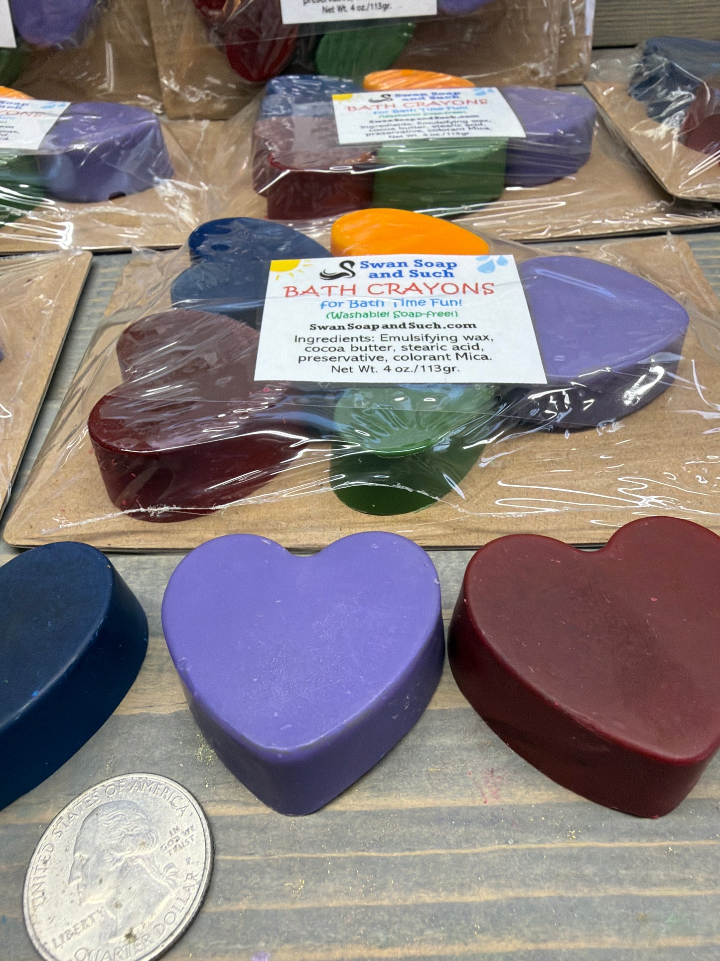 BATH CRAYONS HEART SHAPE FOR BATH TIME FUN! Oh, the creativity!