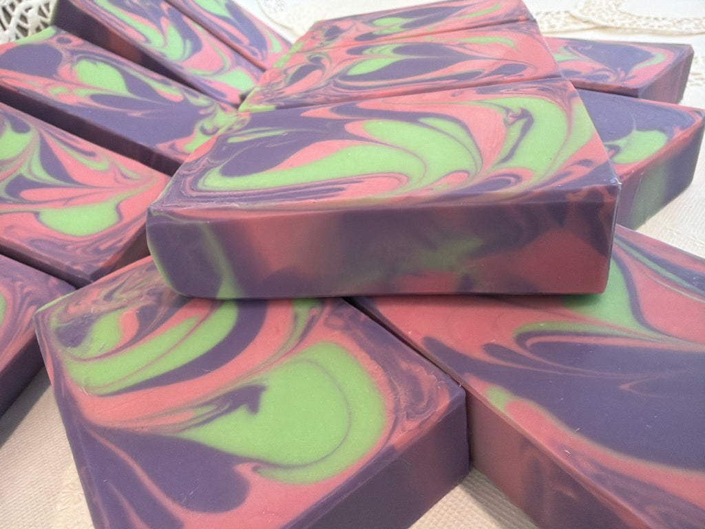 Love Spell Soap – Fruity Floral Handmade Bar, 5.0 oz., Bubbly Soap, Creamy Soap, Fruity and Floral light scent