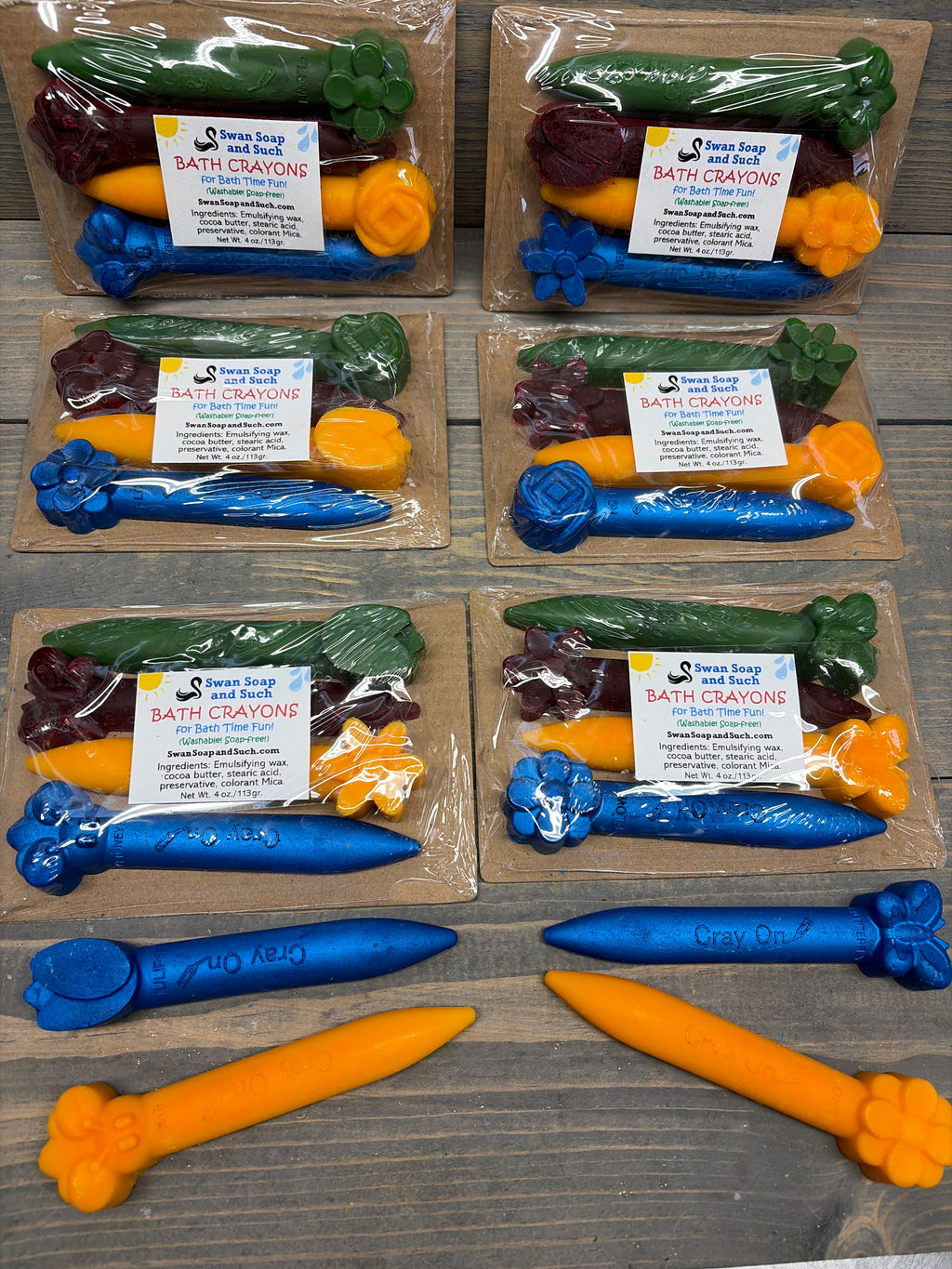 BATH CRAYONS FANCY STICK SHAPE FOR BATH TIME FUN! Creative fun with easy clean!