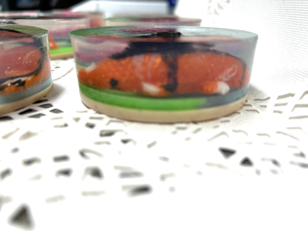 Glycerin Koi Fish Soap! Orange Koi Fish, Limited Quantity, fragrance in Ocean Mist!