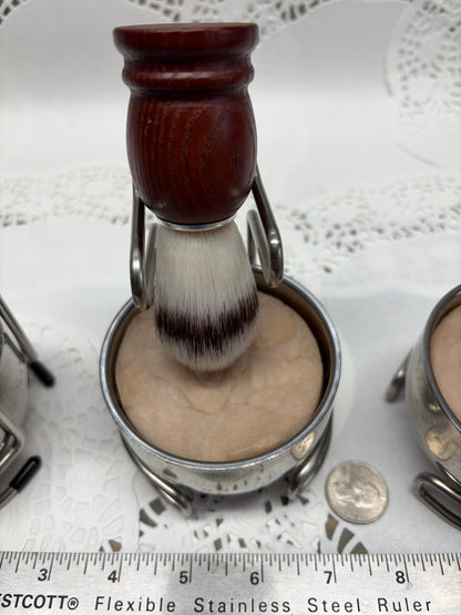 1920’s Barber Shop Shaving Soap Set # 2 – 5 oz Cup & Brush, 5.0 oz. Authentic Barbershop wet shave soap,  Super rich, creamy, 1920’s barber shop fragrance