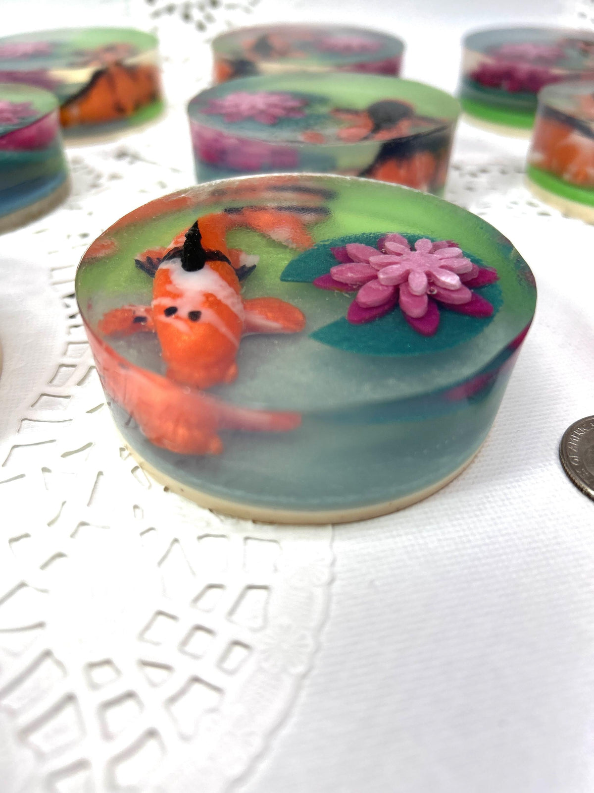 Glycerin Koi Fish Soap! Orange Koi Fish, Limited Quantity, fragrance in Ocean Mist!