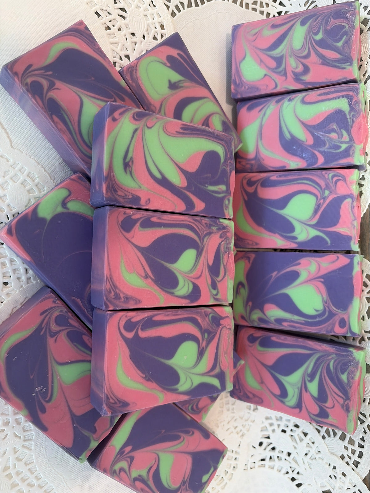 Love Spell Soap – Fruity Floral Handmade Bar, 5.0 oz., Bubbly Soap, Creamy Soap, Fruity and Floral light scent