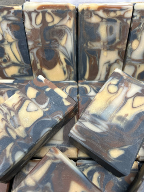 Antique Sandalwood Soap 5.0 oz., White creamy bubbles, Cleanses and smells so good