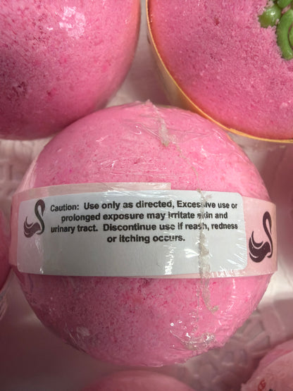 Bath Bomb - Fresh Cut Roses Scented Bath Bombs with Embeds and Candy sprinkled