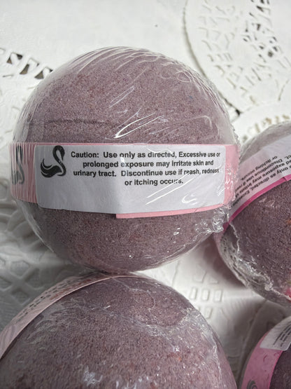 Bath Bomb - Love Spell flower and fruit scented Bath Bombs, Love Spell with Embeds