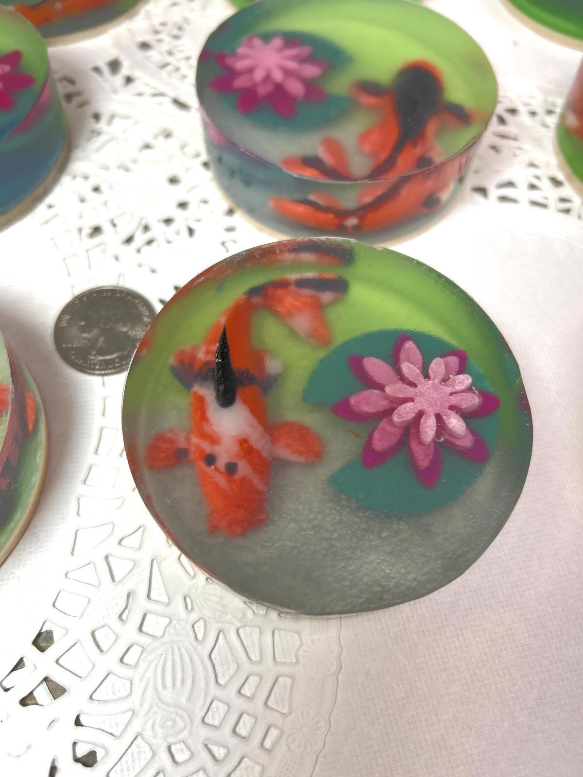 Glycerin Koi Fish Soap! Orange Koi Fish, Limited Quantity, fragrance in Ocean Mist!