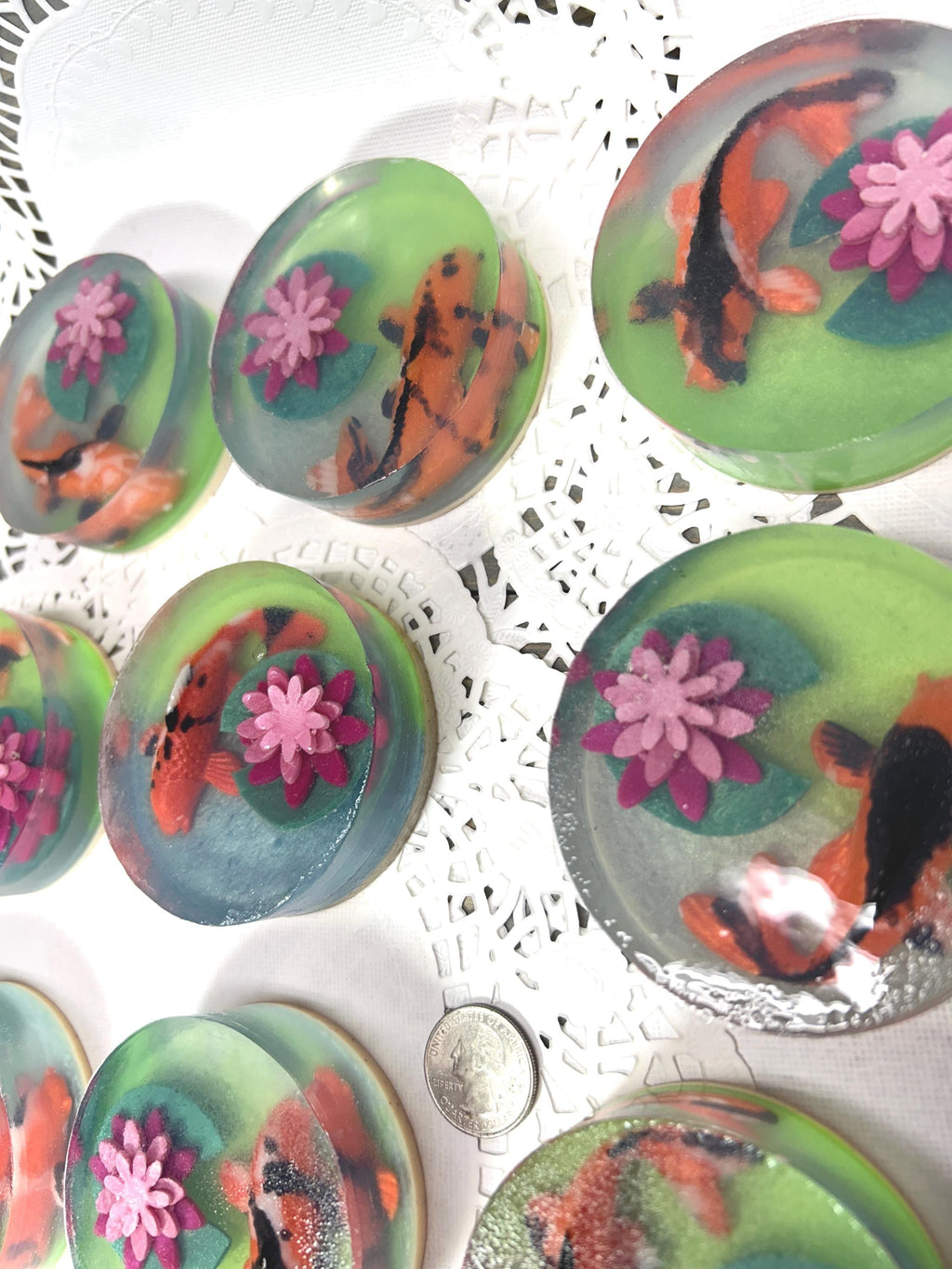 Glycerin Koi Fish Soap! Orange Koi Fish, Limited Quantity, fragrance in Ocean Mist!