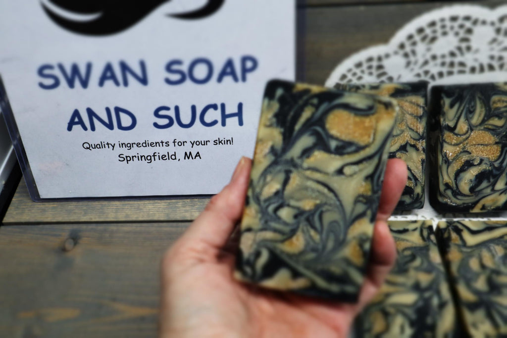 Sulfur Soap,***new VEGAN recipe***Bentonite Clay, Activated Charcoal, Tea Tree EO and Lemon EO 5.0 oz. Bar Soap,
