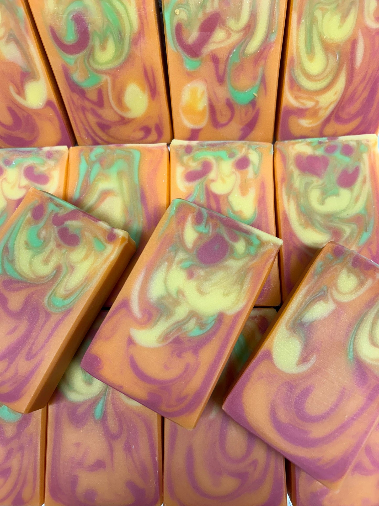 Sweet Orange Chili Pepper Soap 5.0 oz., gentle soap. Bubbly Soap, Creamy Soap