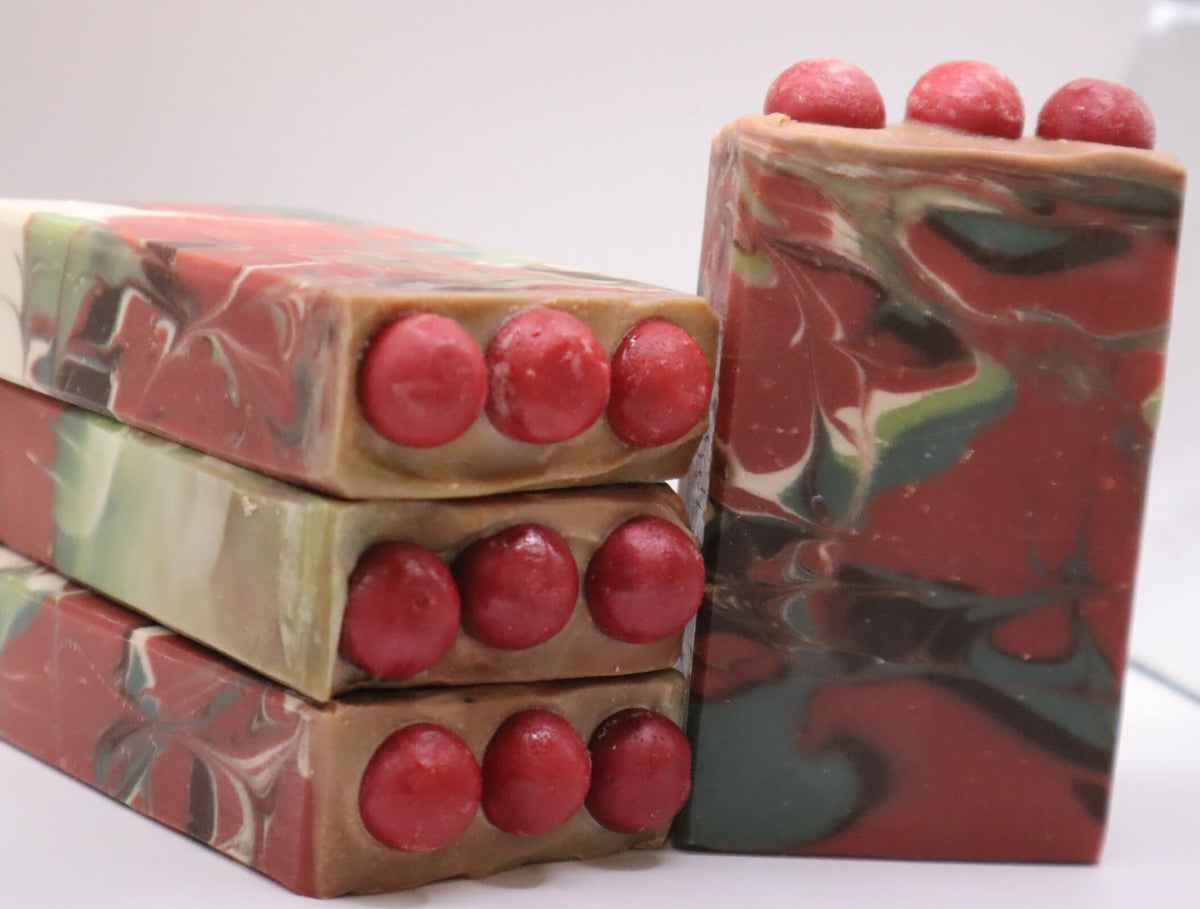 Cherry Almond Soap, Luxurious Sudsy lather that cleans and smells so good you'll want to use it everyday! 5.0 oz.