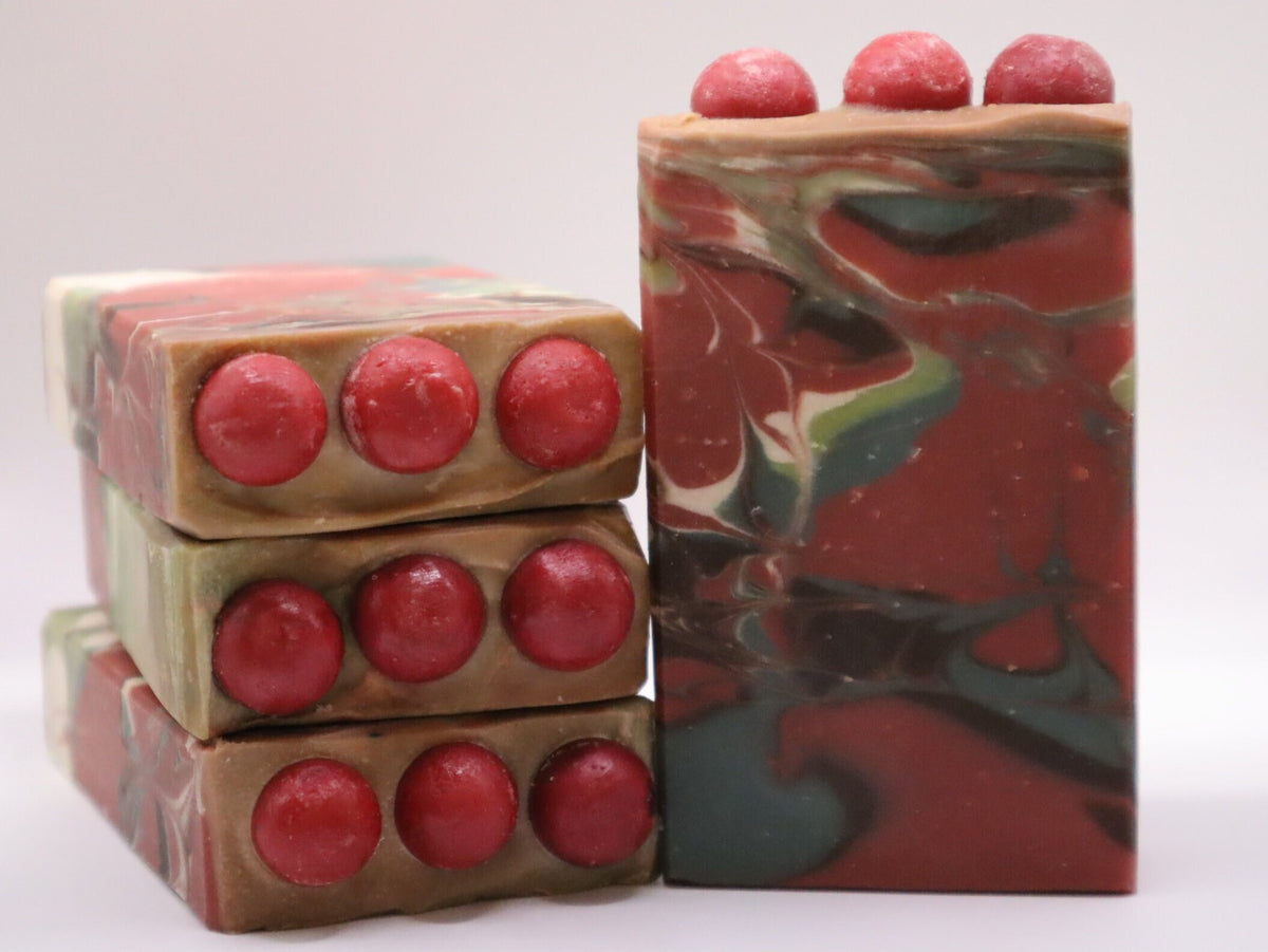 Cherry Almond Soap, Luxurious Sudsy lather that cleans and smells so good you'll want to use it everyday! 5.0 oz.