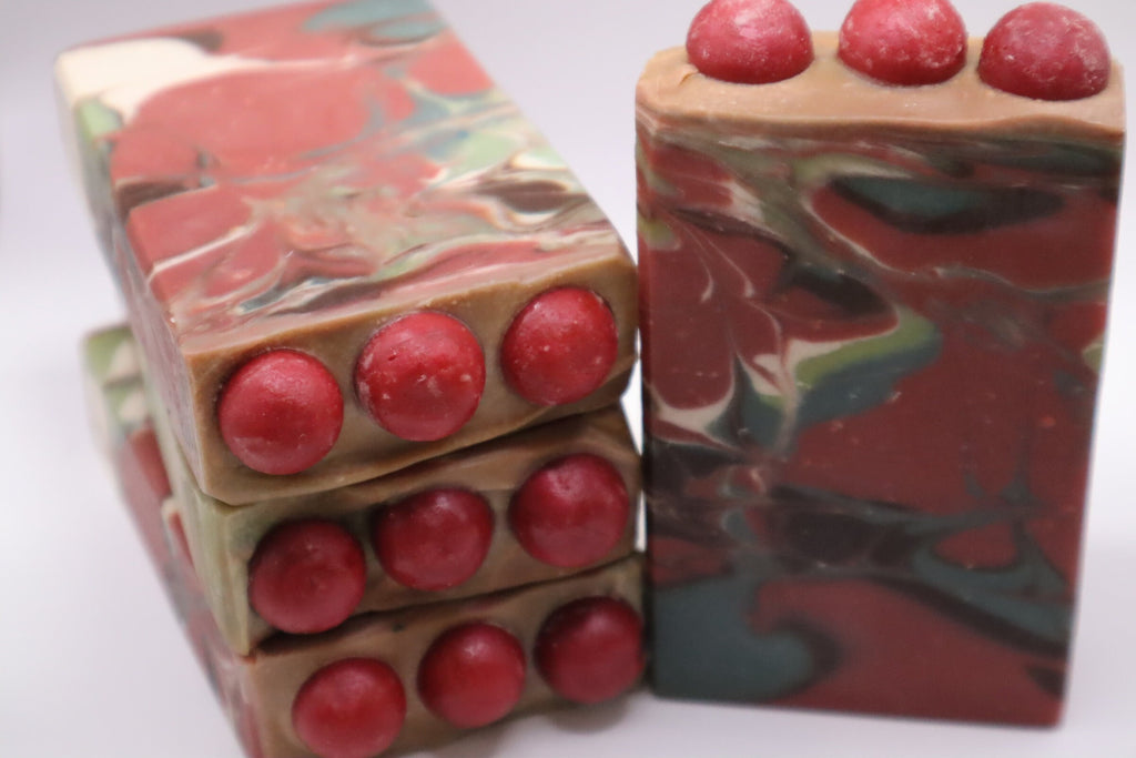 Cherry Almond Soap, Luxurious Sudsy lather that cleans and smells so good you'll want to use it everyday! 5.0 oz.