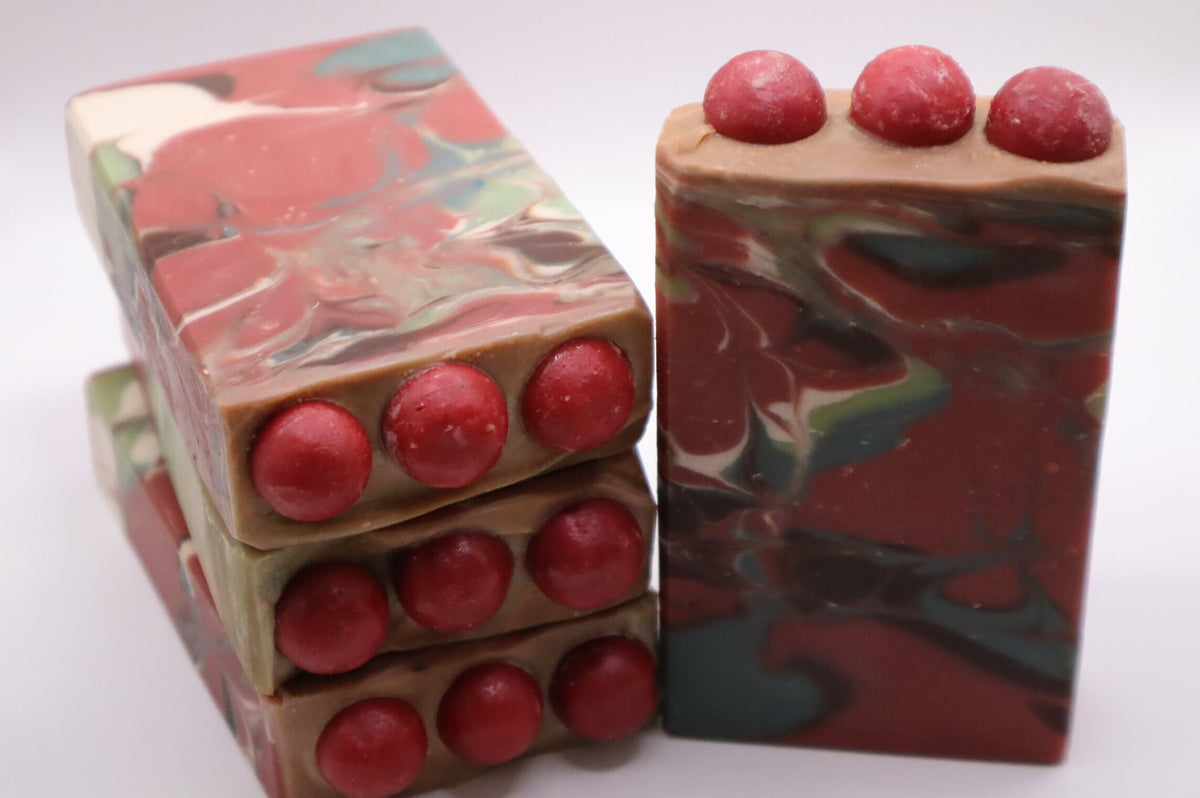 Cherry Almond Soap, Luxurious Sudsy lather that cleans and smells so good you'll want to use it everyday! 5.0 oz.