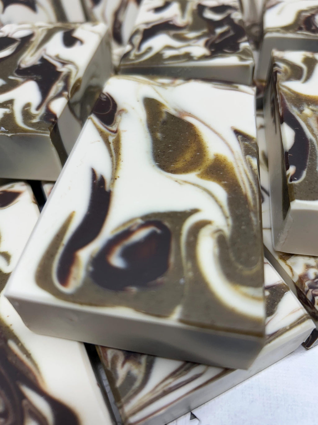 Pina Colada Soap, Natural Color with Organic Cacao and Spirulina powder, Lovely lather