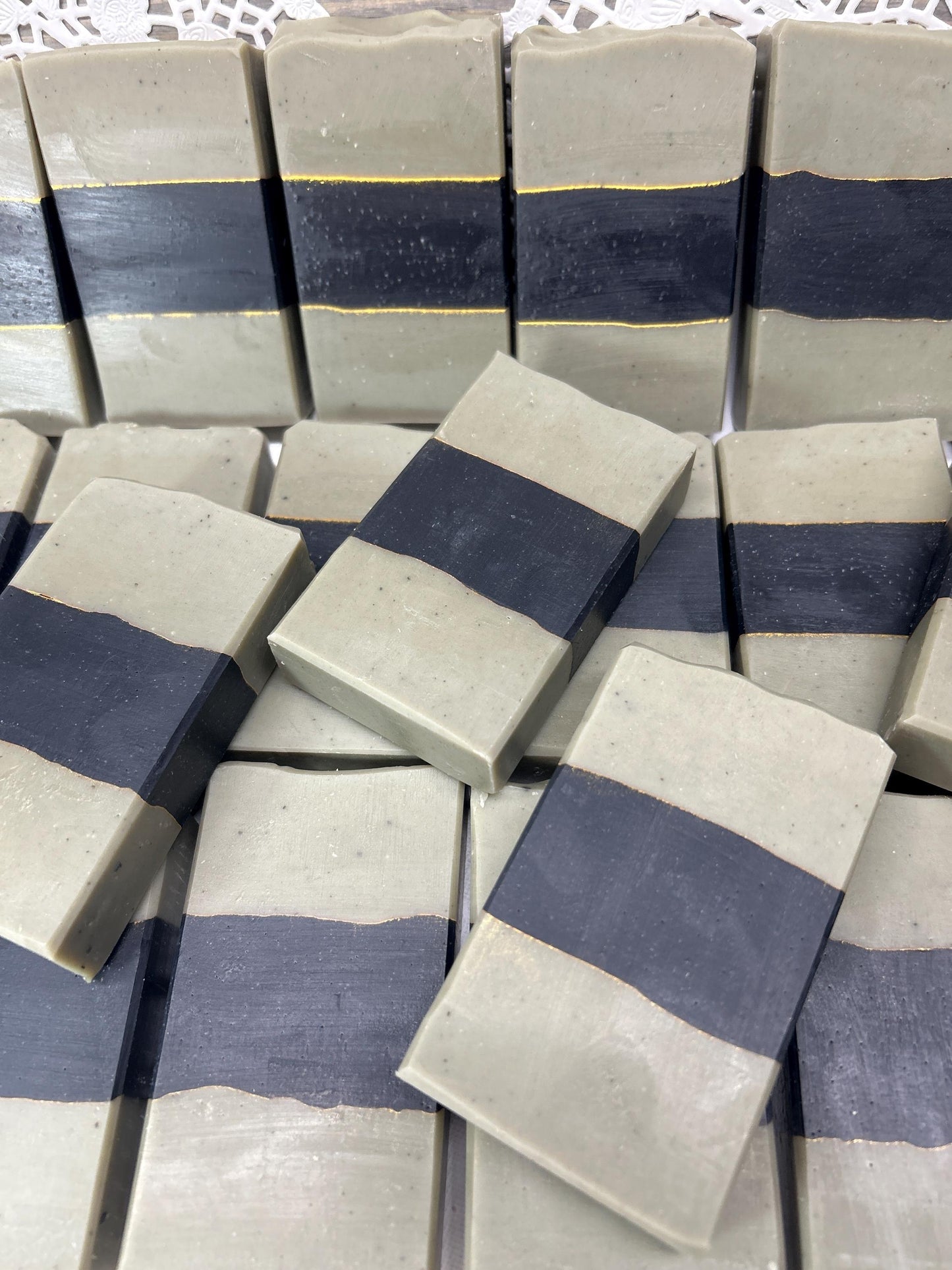 Dead Sea Clay Soap – Detoxifying & Luxurious, 5.0 oz. Handmade Bar, Activated Charcoal, Tea Tree EO and Lemon EO 5.5 oz Bar Soap, leaves your skin clean!
