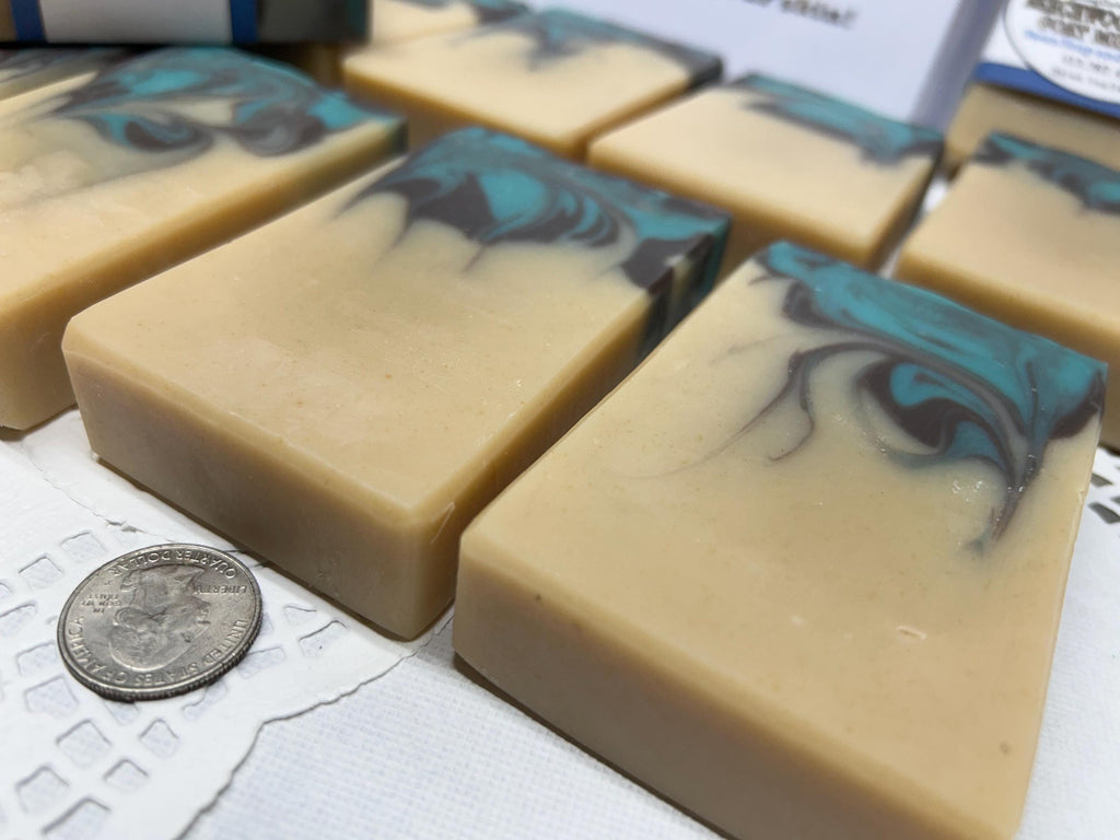 Beachwood Vetiver Goat Milk Soap, intoxicating scent, beach inspired, creamy lather, cleans and aromatic
