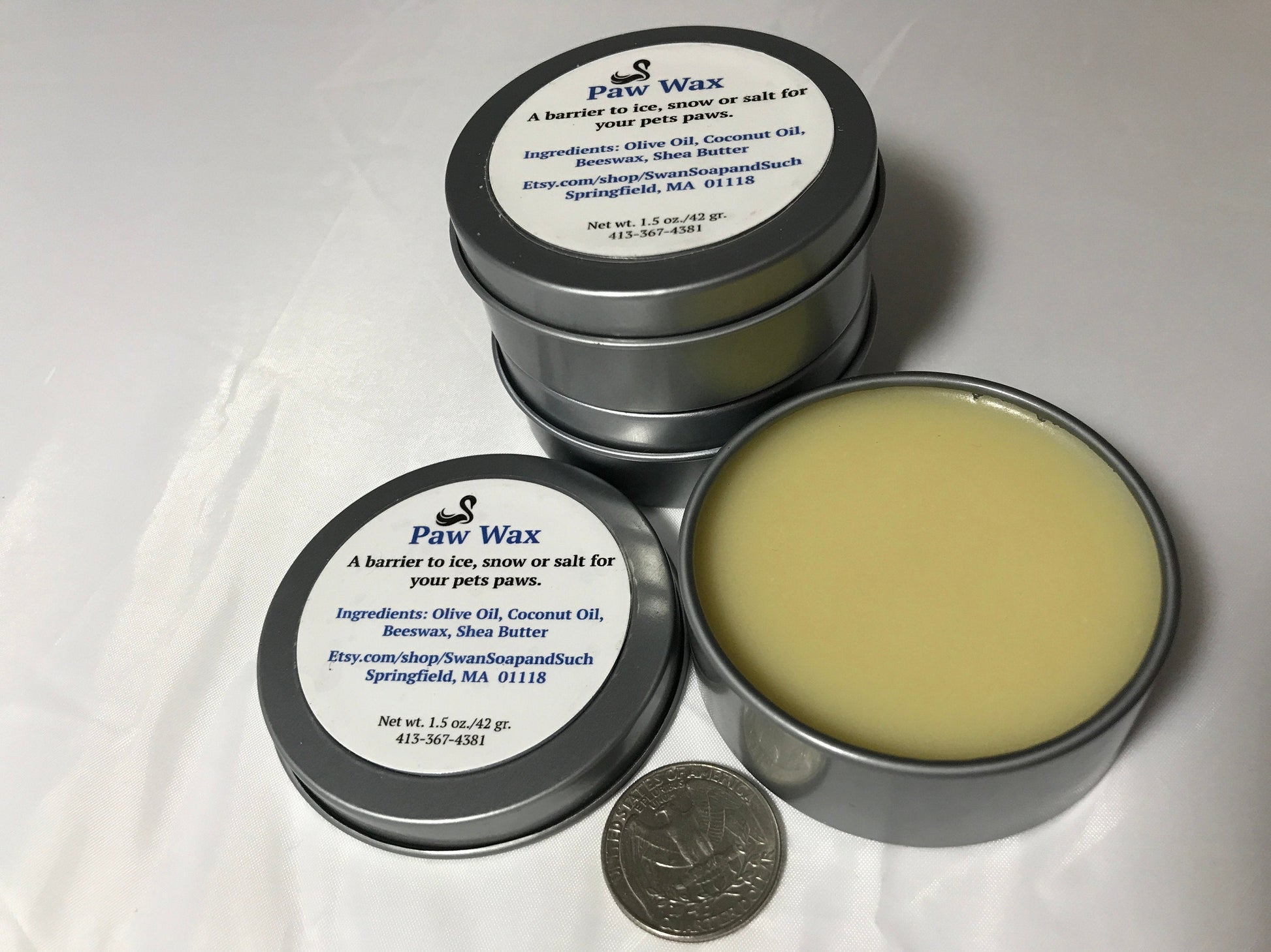 Paw Wax Balm for Dogs Cats Natural, Moisturizing Protection