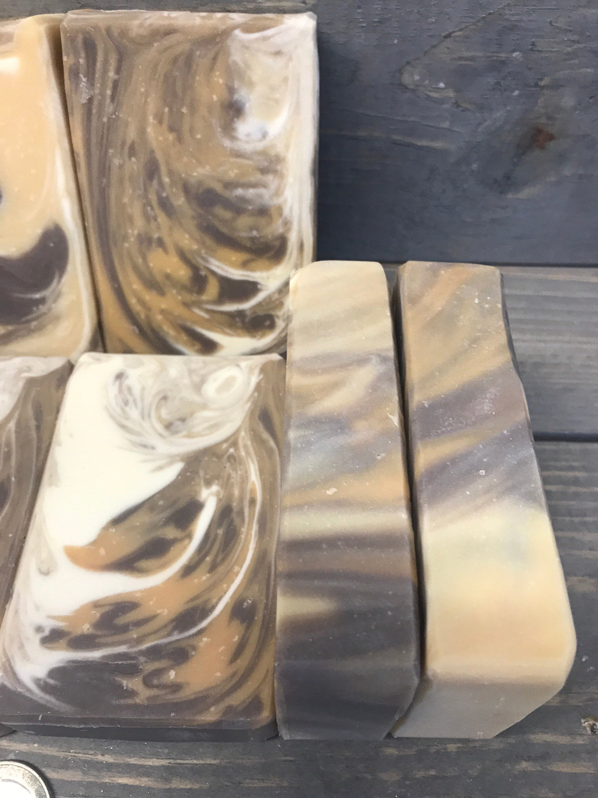 Unscented Soap 5.0 oz.; woody loo for visual enjoyment! No scent for a special bar of soap that will not strip your skin of oils on your skin!