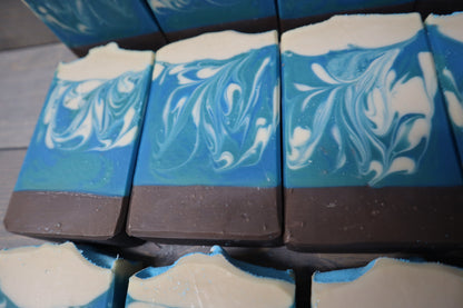 A photo of Caribbean Teakwood Soap, closeup