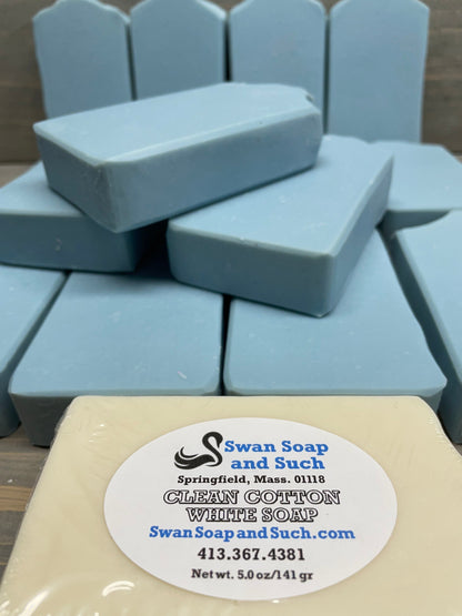 A photo of Clean Cotton Soap in BLUE CLAY- 5.0 oz. Bar Soap