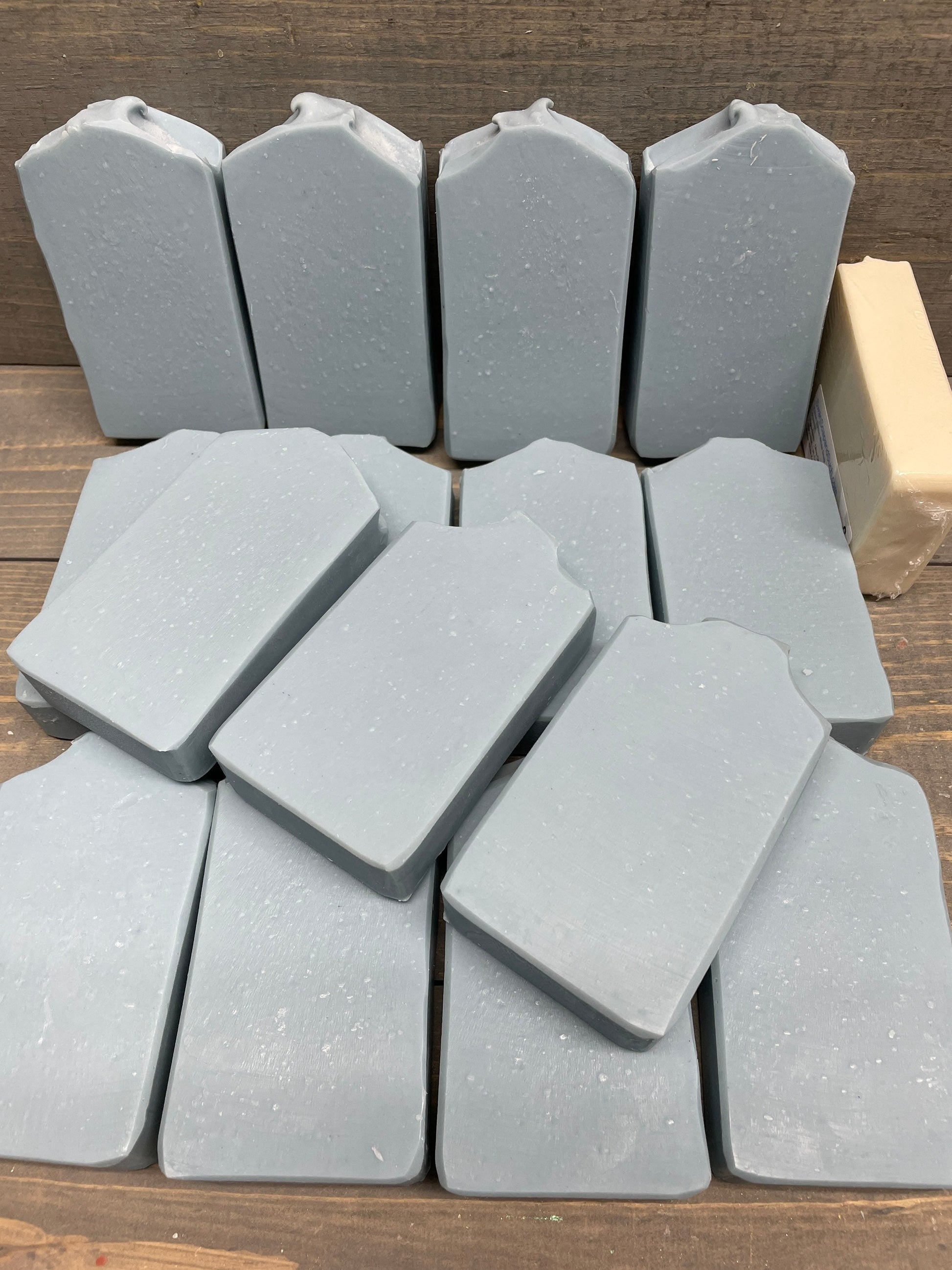 A photo of Clean Cotton Soap in BLUE CLAY- 5.0 oz. Bar Soap