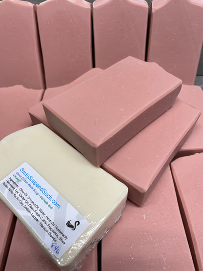 A photo of Clean Cotton Soap in PINK CLAY- 5.0 oz. Bar Soap