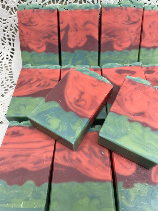 A photo of several Cranberry Fig Soap bar soaps 