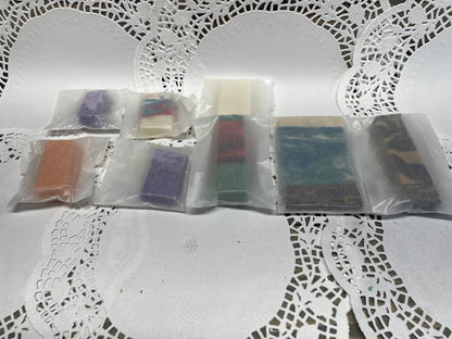 1/2 lb. Soap Samples - Assortment - 8 oz., gentle soap. Bubbly Soap, Creamy Soap,