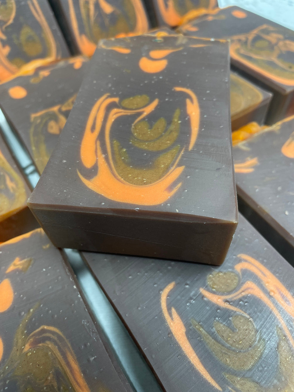 Pumpkin Spice Soap Soap, Lightly Spicy Scent, Lovely White Bubbles, Cleans and aromatherapy!