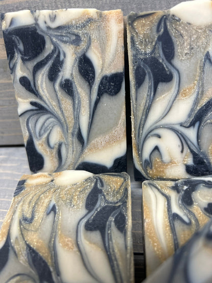 Sulfur Soap, Bentonite Clay, Activated Charcoal, Tea Tree EO and Lemon EO 5.5 oz Bar Soap, leaves your skin clean!