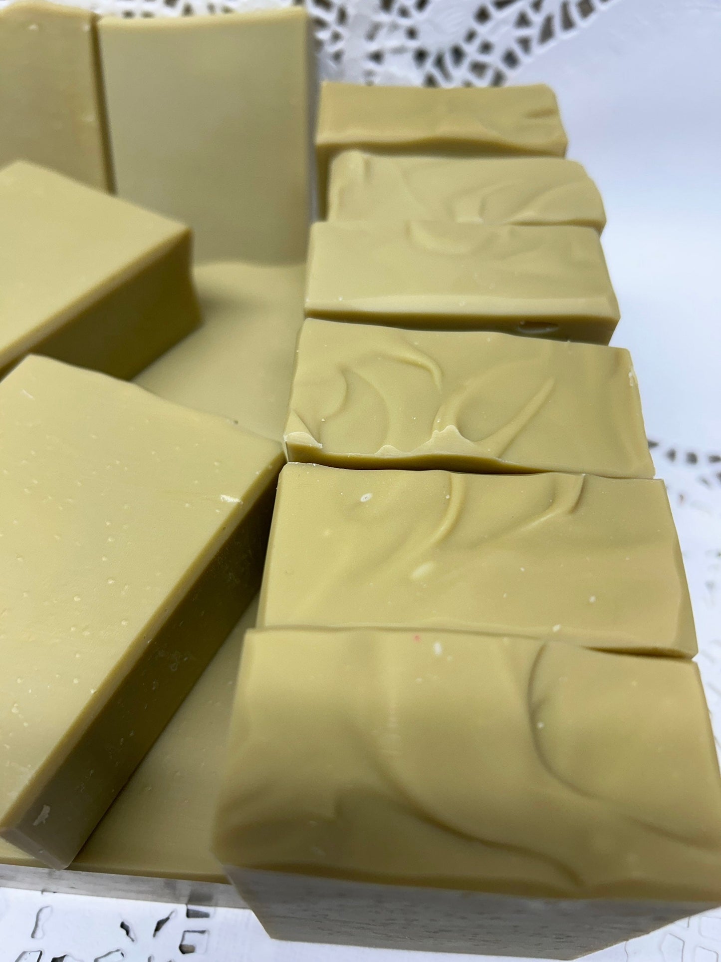 Aleppo Soap made with Laurel Fruit Oil at 40% and Extra Virgin Olive Oil, so smooth and creamy