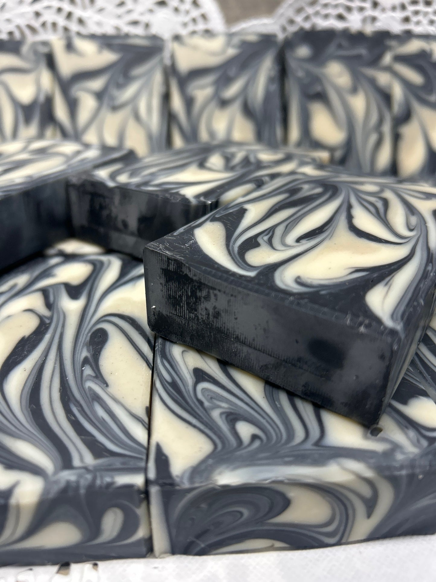 Acne Bentonite Clay & Charcoal Bar Soap, lathers beautifully, leaves your skin clean!
