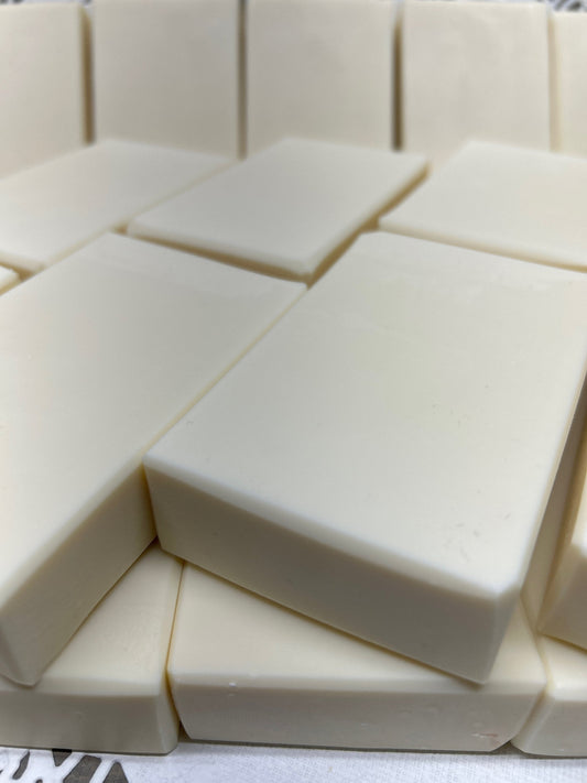Baby/Shaving 5.0+ oz Bar Soap, super bubbly, gentle, mild, cleansing, luscious bubbles, with a white color added, no scent
