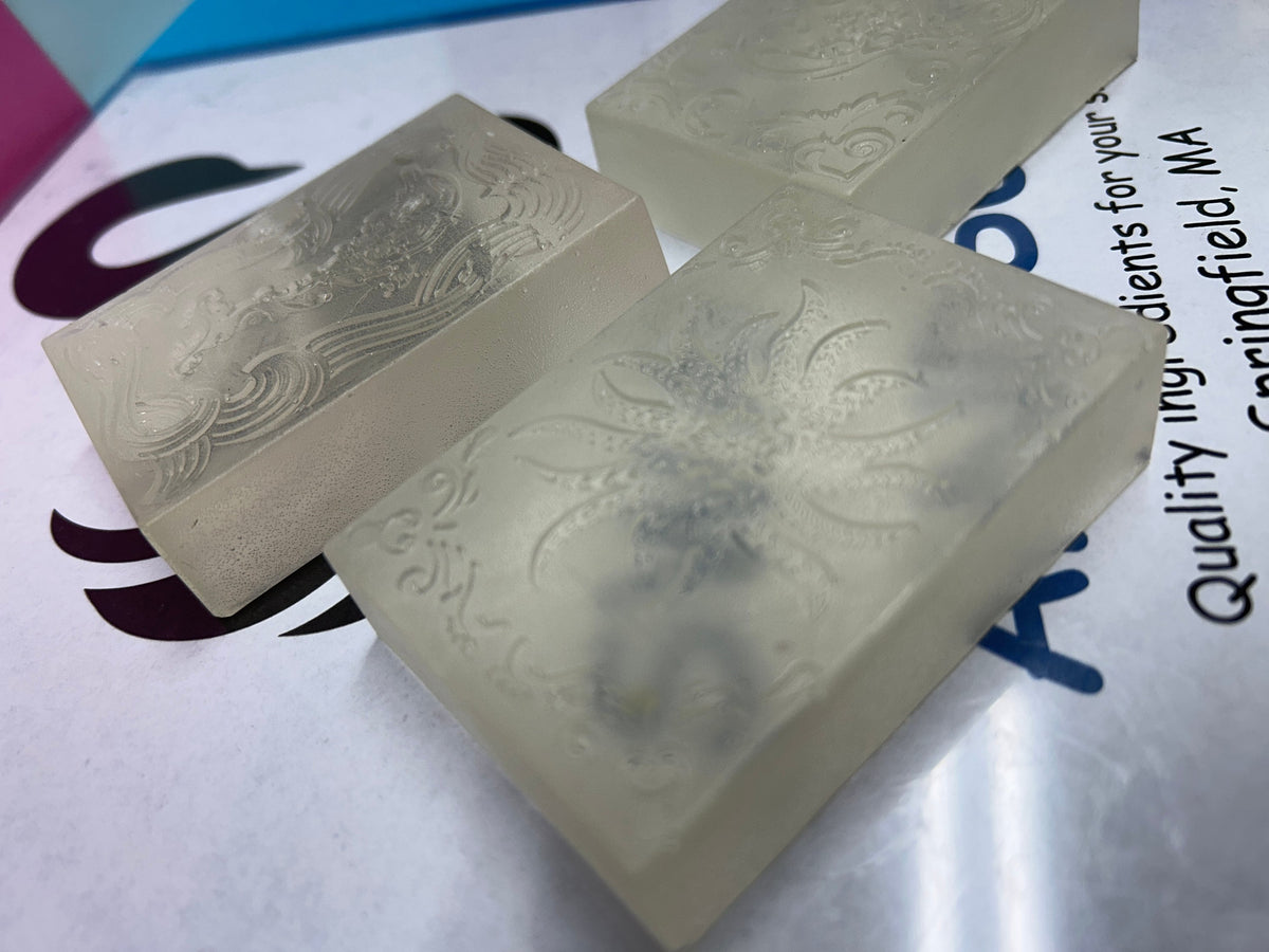 Glycerin Soap, Transparent Soap, very bubbly, Lucious lather, no propylene glycol, no scent no color