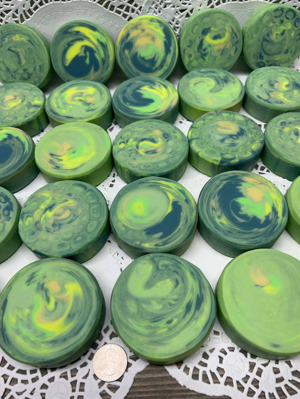 Eucalyptus Soap 3.50 oz., Round Soap, Essential Oil Soap, bubbly Soap, handcrafted soap