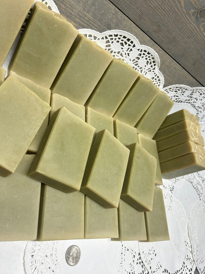 Aloe Vera and Cucumber Soap, Natural Color with Spirulina, Lovely lather