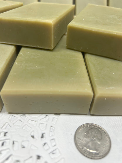 Aloe Vera and Cucumber Soap, Natural Color with Spirulina, Lovely lather