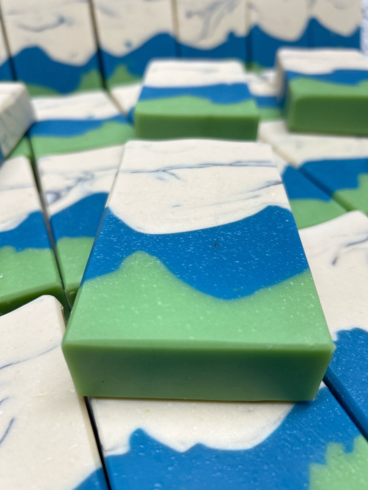 Patchouli Rain Goat Milk Soap, distinctive scent, delightful! Tons of great lather!